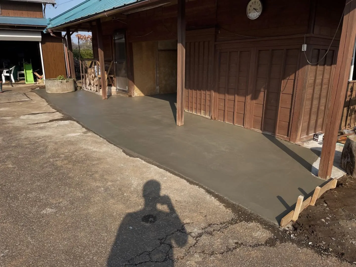 土間コンクリート打ち